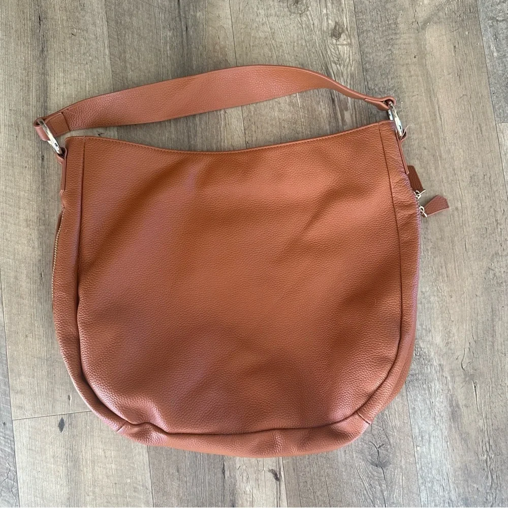 Laggo | Women's The Taylor Hobo Genuine Leather Bag British Tan